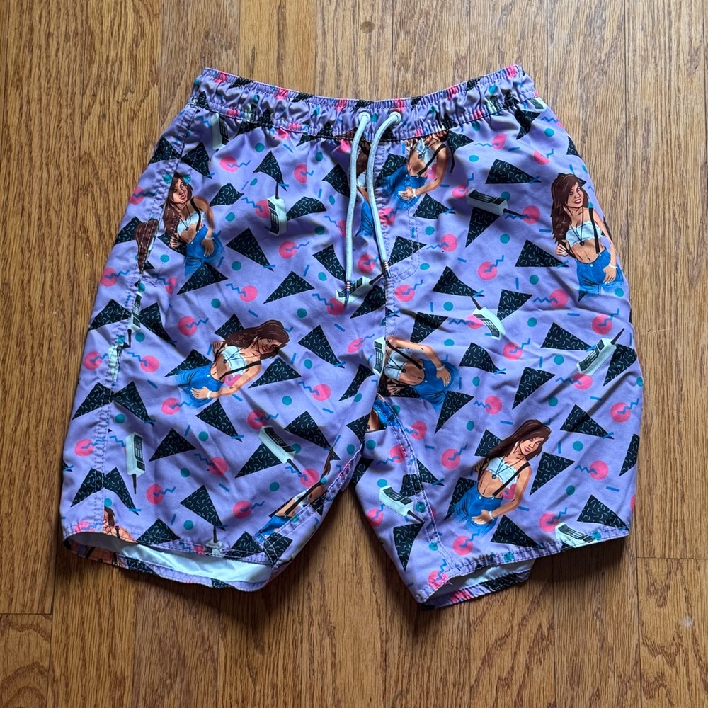 RSVLTS DARE MIGHTY THINGS Size Large SAVED BY THE BELL KAPOW SHORTS 90s Y2K